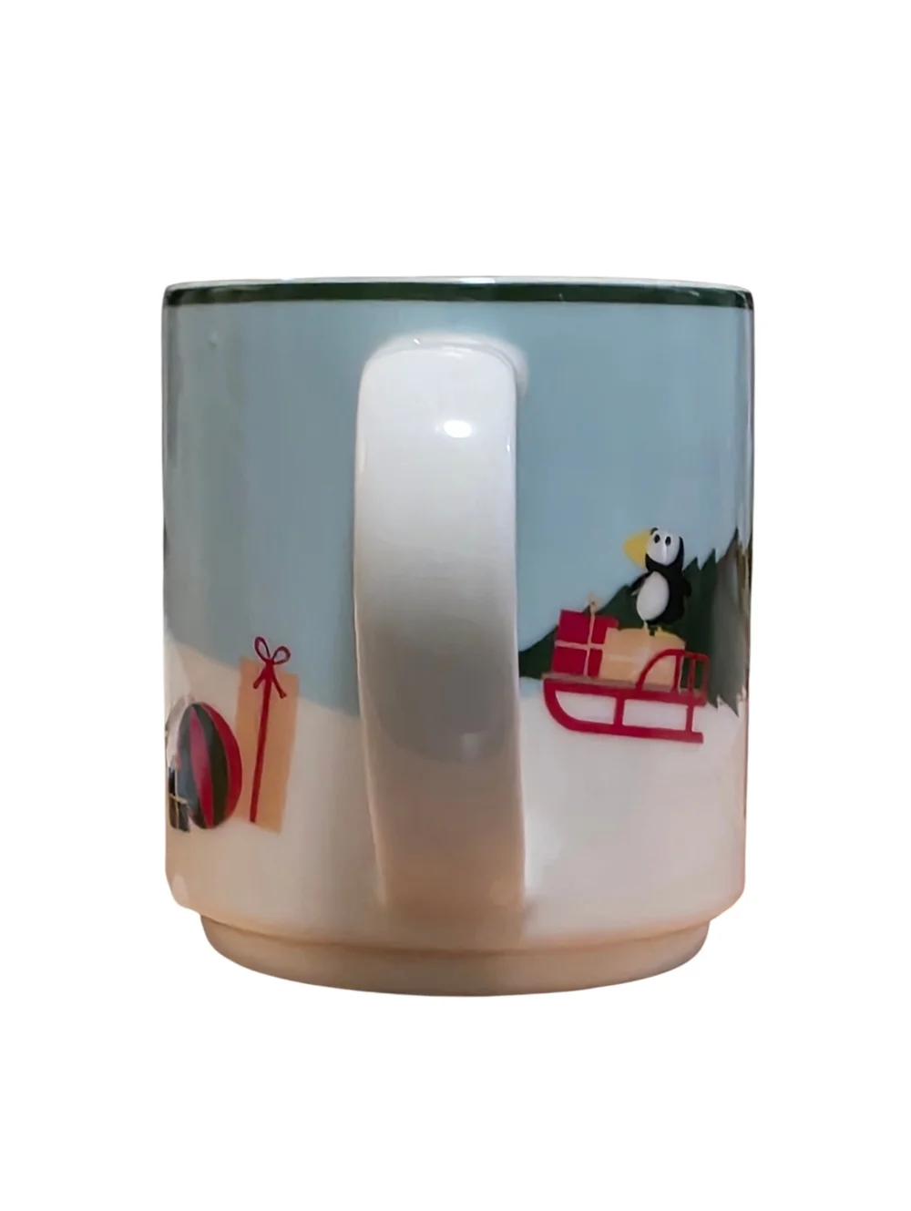 Williams Sonoma Elf Themed Christmas Coffee Mug EUC OS